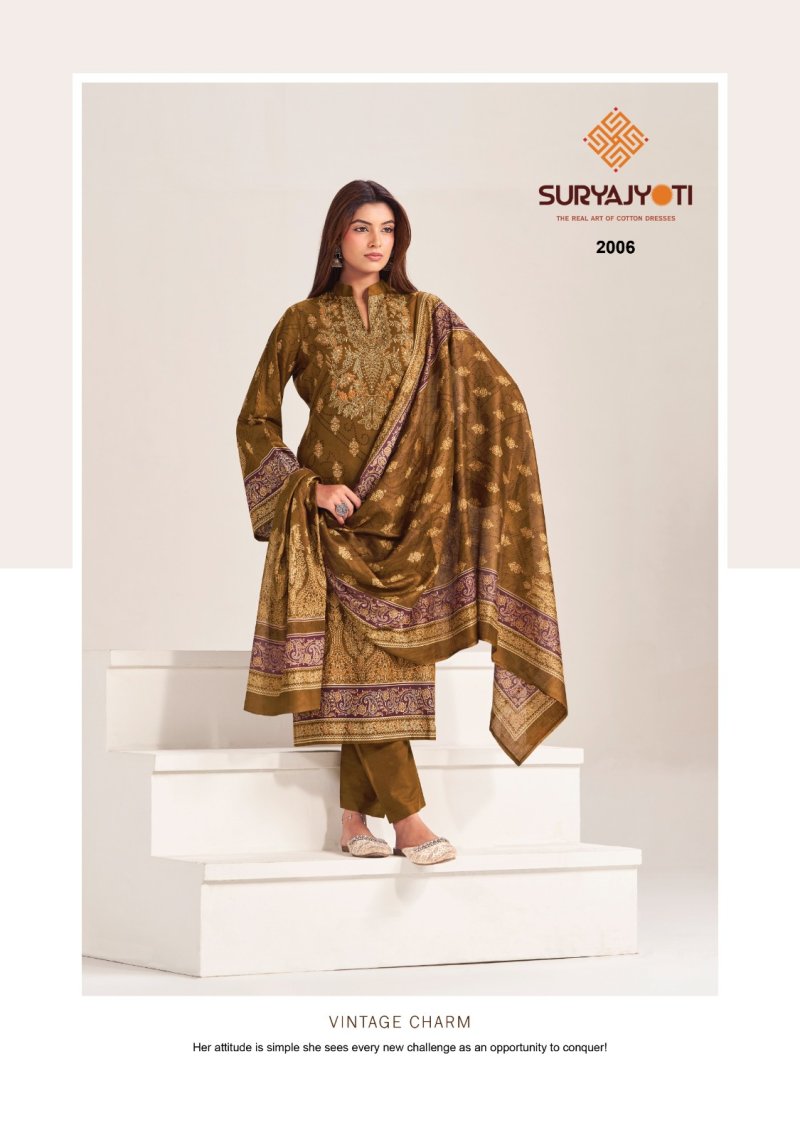 Kashmiri Cotton Vol 2 By Suryajyoti Cotton Printed Dress Material 